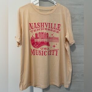 Nashville Music City Graphic Tee